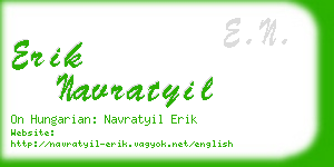 erik navratyil business card